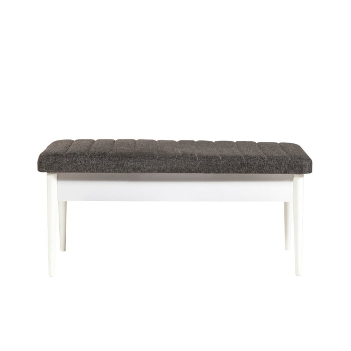 Hanah Home Vina 1053 Juego de Comedor Extensible Blanco y Antracita